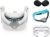 VR Cover Facial Interface Bracket & Foam Ersatz mit Linsenschutzabdeckung für Meta Quest 2 (Virtual Reality Oasis Edition – Hellblau & Hellgrau)