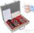SKIHOT 104 Stück Optische Linsen Optometry Rim Case Kit Set,with Measuring Glasses Test Frame Optical Lens Optometry Rim Case Aluminium Rim Kit,Für Optikshop Hause Profis